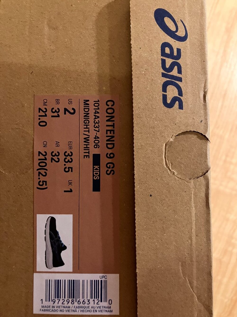 Kids Asics Contend 9